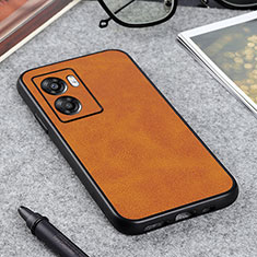 Funda Lujo Cuero Carcasa B08H para Realme V23 5G Marron