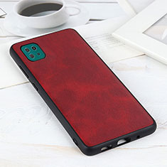 Funda Lujo Cuero Carcasa B08H para Samsung Galaxy A22 5G Rojo