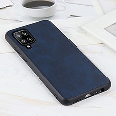 Funda Lujo Cuero Carcasa B08H para Samsung Galaxy A42 5G Azul