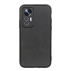 Funda Lujo Cuero Carcasa B08H para Xiaomi Mi 12 5G Negro