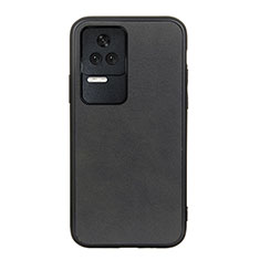 Funda Lujo Cuero Carcasa B08H para Xiaomi Poco F4 5G Negro