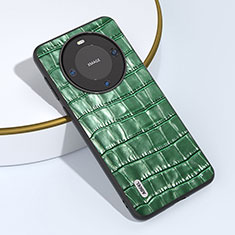 Funda Lujo Cuero Carcasa BH5 para Huawei Mate 60 Pro Verde