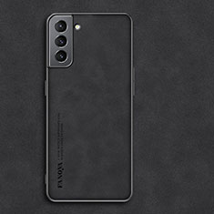 Funda Lujo Cuero Carcasa C01 para Samsung Galaxy S21 FE 5G Negro