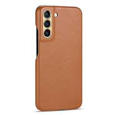 Funda Lujo Cuero Carcasa C05 para Samsung Galaxy S22 Plus 5G Marron