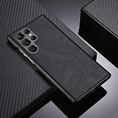Funda Lujo Cuero Carcasa C06 para Samsung Galaxy S22 Ultra 5G Negro
