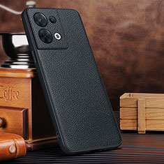 Funda Lujo Cuero Carcasa DL1 para Oppo Reno8 5G Negro