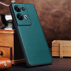 Funda Lujo Cuero Carcasa DL1 para Oppo Reno8 Pro 5G Verde