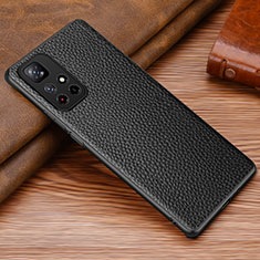 Funda Lujo Cuero Carcasa DL1 para Xiaomi Redmi Note 11 5G Negro