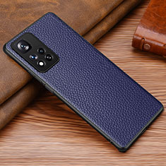 Funda Lujo Cuero Carcasa DL1 para Xiaomi Redmi Note 11 Pro+ Plus 5G Azul