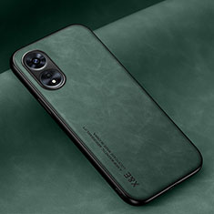 Funda Lujo Cuero Carcasa DY1 para Oppo A97 5G Verde