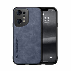 Funda Lujo Cuero Carcasa DY1 para Oppo Find X5 5G Azul