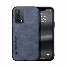 Funda Lujo Cuero Carcasa DY1 para Oppo Reno6 Lite Azul