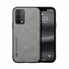 Funda Lujo Cuero Carcasa DY1 para Oppo Reno6 Lite Gris