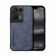 Funda Lujo Cuero Carcasa DY1 para Oppo Reno8 Pro 5G Azul