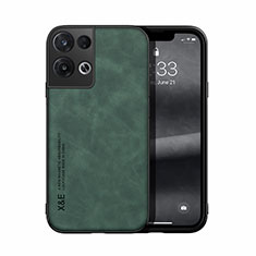 Funda Lujo Cuero Carcasa DY1 para Oppo Reno9 5G Verde