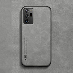 Funda Lujo Cuero Carcasa DY1 para Samsung Galaxy Note 20 Ultra 5G Gris