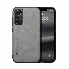 Funda Lujo Cuero Carcasa DY1 para Xiaomi Mi 12T 5G Gris