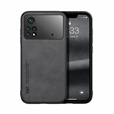 Funda Lujo Cuero Carcasa DY1 para Xiaomi Poco M4 Pro 4G Negro