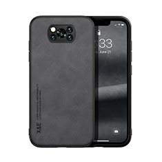 Funda Lujo Cuero Carcasa DY1 para Xiaomi Poco X3 NFC Negro