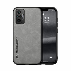 Funda Lujo Cuero Carcasa DY1 para Xiaomi Redmi Note 10 Pro Max Gris