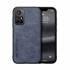 Funda Lujo Cuero Carcasa DY1 para Xiaomi Redmi Note 11 5G Azul