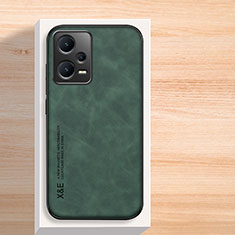 Funda Lujo Cuero Carcasa DY1 para Xiaomi Redmi Note 12 5G Verde