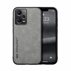 Funda Lujo Cuero Carcasa DY1 para Xiaomi Redmi Note 12 Pro 5G Gris