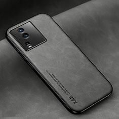 Funda Lujo Cuero Carcasa DY2 para Vivo iQOO Neo7 5G Gris