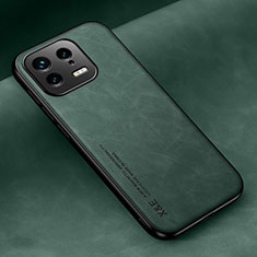 Funda Lujo Cuero Carcasa DY2 para Xiaomi Mi 13 5G Verde