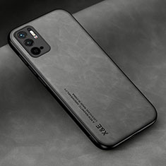 Funda Lujo Cuero Carcasa DY2 para Xiaomi POCO M3 Pro 5G Gris