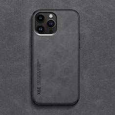 Funda Lujo Cuero Carcasa DY3 para Apple iPhone 12 Pro Max Negro