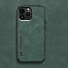Funda Lujo Cuero Carcasa DY3 para Apple iPhone 12 Pro Max Verde