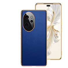 Funda Lujo Cuero Carcasa GS1 para Huawei Honor 100 Pro 5G Azul