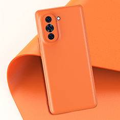 Funda Lujo Cuero Carcasa GS1 para Huawei Nova 10 Naranja