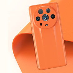 Funda Lujo Cuero Carcasa GS2 para Huawei Honor Magic4 Ultimate 5G Naranja
