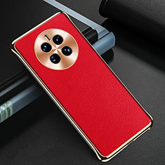 Funda Lujo Cuero Carcasa GS3 para Huawei Mate 50E Rojo