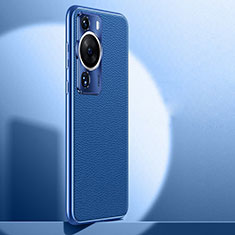 Funda Lujo Cuero Carcasa JB1 para Huawei P60 Azul