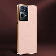 Funda Lujo Cuero Carcasa JB2 para Oppo Reno7 Pro 5G Rosa