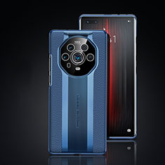 Funda Lujo Cuero Carcasa JB6 para Huawei Honor Magic4 Ultimate 5G Azul