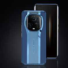 Funda Lujo Cuero Carcasa JB6 para Huawei Honor Magic5 Ultimate 5G Azul