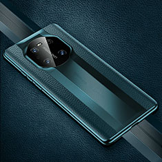 Funda Lujo Cuero Carcasa K01 para Huawei Mate 40 Pro Cian