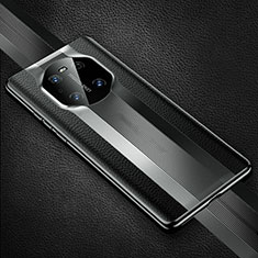 Funda Lujo Cuero Carcasa K01 para Huawei Mate 40E Pro 4G Negro