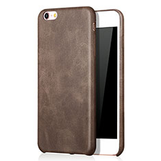 Funda Lujo Cuero Carcasa L01 para Apple iPhone 6 Marron