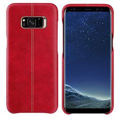 Funda Lujo Cuero Carcasa L01 para Samsung Galaxy S8 Plus Rojo