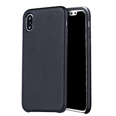 Funda Lujo Cuero Carcasa L06 para Apple iPhone X Azul