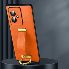 Funda Lujo Cuero Carcasa LD1 para Huawei Honor 100 5G Naranja
