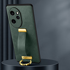 Funda Lujo Cuero Carcasa LD1 para Huawei Honor 100 Pro 5G Verde