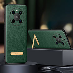 Funda Lujo Cuero Carcasa LD1 para Huawei Mate 40 Pro Verde