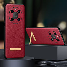 Funda Lujo Cuero Carcasa LD1 para Huawei Mate 40 Rojo