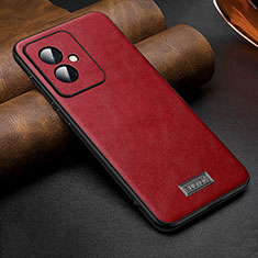 Funda Lujo Cuero Carcasa LD2 para Huawei Honor 100 5G Rojo